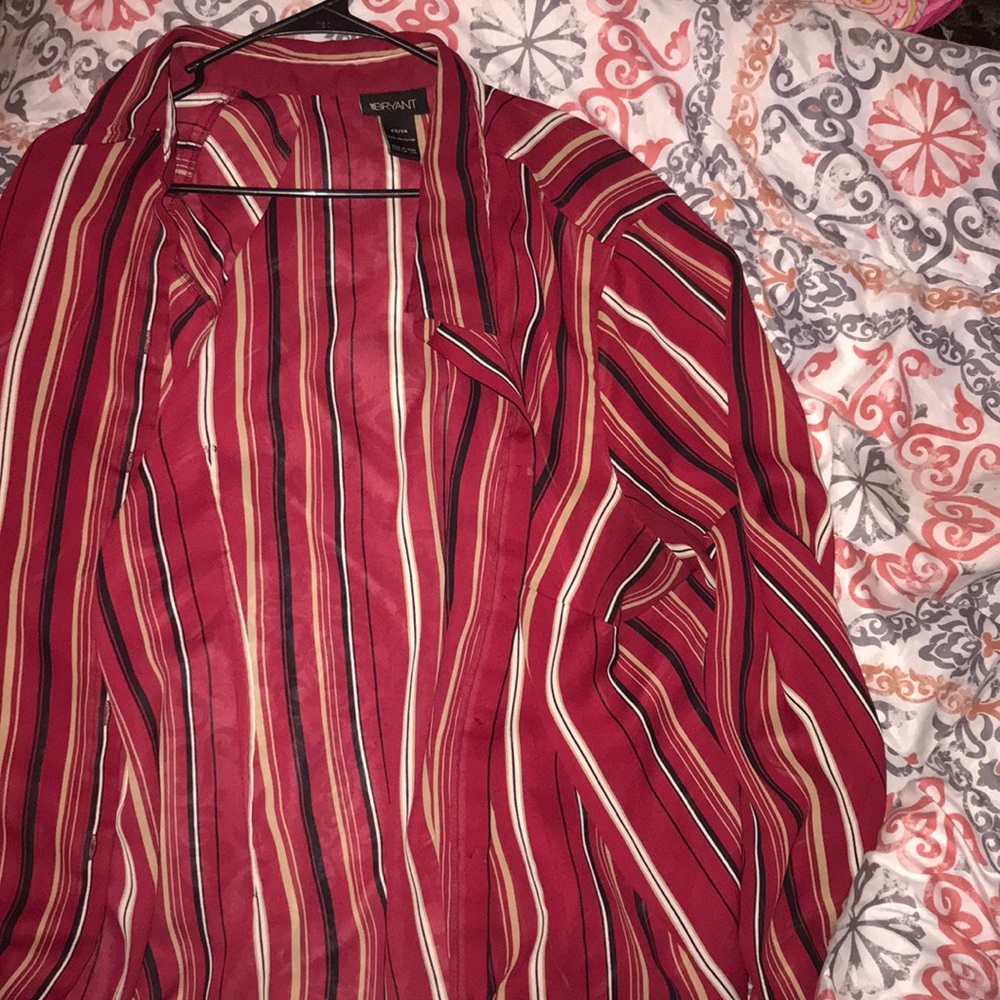 22/24 Lane Bryant long sleeve stripped shirt